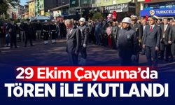 29 Ekim etkinlikleri kapsamın Çaycuma'da tören düzenlendi