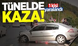 Değirmenağzı tünellerinde kaza: 1 kişi yaralandı!