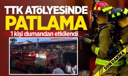 TTK Atölyesinde patlama: 1 kişi dumandan etkilendi!