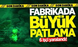 Fabrikada büyük patlama: 6 işçi yaralandı!