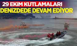 Zonguldak Limanında römorkörler su gösterisi yaptı