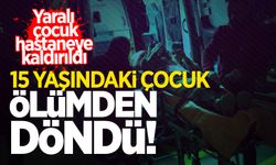 Bisikletle kaza yapan 15 yaşındaki çocuk ölümden döndü!