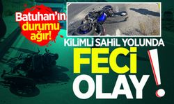 Kilimli sahil yolunda feci kaza: Motosikletliye tır çarptı!