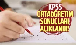 KPSS Ortaöğretim sınav sonuçları açıklandı