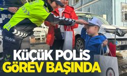 Küçük polis görev başında