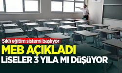 MEB'den liseler için 3+1 modeli! 4+4+4 değişiyor, şıklı eğitim sistemi geliyor