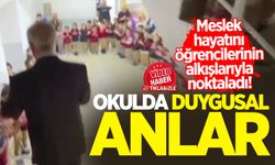 30 yıllık meslek hayatını öğrencilerinin alkışlarıyla noktaladı!