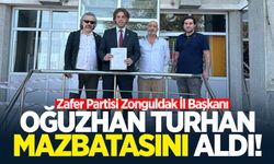 Oğuzhan Turhan mazbatasını aldı