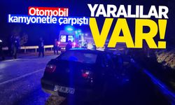 Otomobil kamyonetle çarpıştı: Yaralılar var!