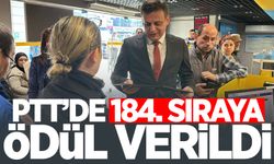 PTT’de 184. sıraya ödül verildi