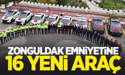 Zonguldak Emniyetine 16 yeni araç