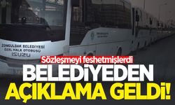 Sözleşmeyi feshetmişlerdi: Zonguldak Belediyesi'nden açıklama geldi!