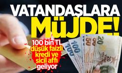 Vatandaşlara müjde: 100 bin TL düşük faizli kredi ve sicil affı geliyor