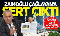 Zaimoğlu’dan Çağlayan’a sert cevap: “Sesinizi yükseltin!”