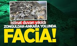 Zonguldak-Ankara yolunda facia: İstinat duvarı yıkıldı