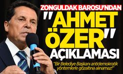 Zonguldak Barosu'ndan "Ahmet Özer" açıklaması!