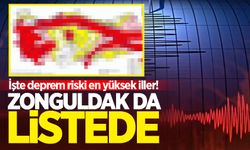 Zonguldak da listede! İşte deprem riski en yüksek iller!