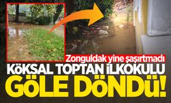 Zonguldak Köksal Toptan İlkokulu göle döndü!