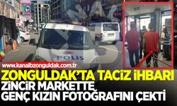 Zonguldak'ta şok! Markette taciz ihbarı