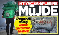 Zonguldak Valiliği kömür yardımına başladı!