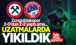 Zonguldakspor kupa maçında uzatmalarda yıkıldı!