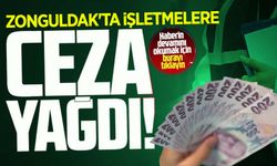 Zonguldak'ta işletmelere ceza yağdı: Fatura 3 milyon 386 bin 560 lira!