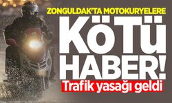 Zonguldak'ta motokuryelere kötü haber: Trafik yasağı geldi!