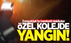 Zonguldak'ta özel kolejde yangın