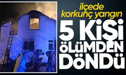 5 kişilik aile yanmaktan son anda kurtuldu