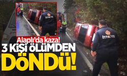 Alaplı'da trafik kazası: 3 kişi ölümden döndü!