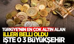 Türkiye'nin en çok altın alan illeri belli oldu!