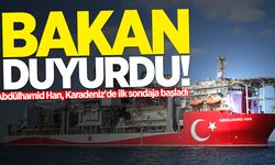 Bakan duyurdu: Abdülhamid Han, Karadeniz'de ilk sondaja başladı!