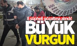 Bartın'da büyük vurgun: 8 şüpheli gözaltına alındı!