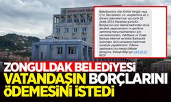 Belediye duyuru mesajı yolladı! "Borçlarınızı Ödeyin"