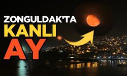 Zonguldak’ta Kanlı Ay Büyüledi