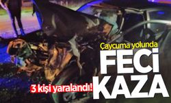 Çaycuma yolunda feci kaza: 3 kişi yaralandı!