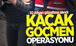 Çaycuma'da kaçak göçmen operasyonu! 10 Afgan gözaltına alındı