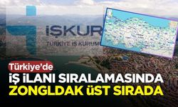 Zonguldak İş İlanı sıralamasında bölgede 3’ncü oldu!