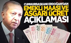 Cumhurbaşkanı Erdoğan'dan emekli maaşı ve asgari ücret açıklaması