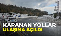 Zonguldak'ta kar yağışı sonrası güzergahlar ulaşıma açıldı