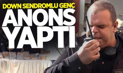 Down sendromlu genç polis telsizi ile anons yaptı