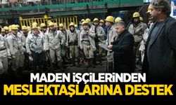 Maden işçilerinden Çayırhan'da ki meslektaşlarına destek