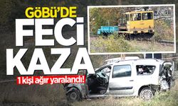 Göbü'de korkunç tren kazası: 1 kişi ağır yaralandı