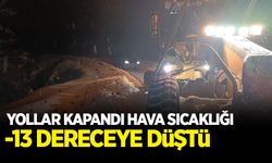 Hava buz kesti: Sıfırın altında 13 derece ölçüldü