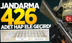 Jandarma 426 adet uyuşturucu hap ele geçirdi