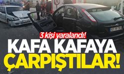 Kafa kafaya çarpıştılar: 3 kişi yaralandı!