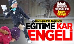 Karabük'te taşımalı eğitime kar tatili