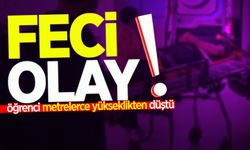 Özel yurtta feci olay: Öğrenci metrelerce yükseklikten düştü!