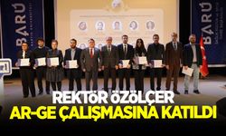 Rektör Özölçer, BARÜ 7. Uluslararası Ar-Ge Proje Pazarı’na Katıldı