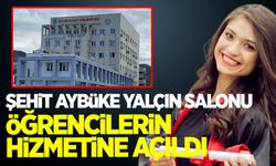 Şehit Öğretmen Aybüke Yalçın çalışma salonu açıldı